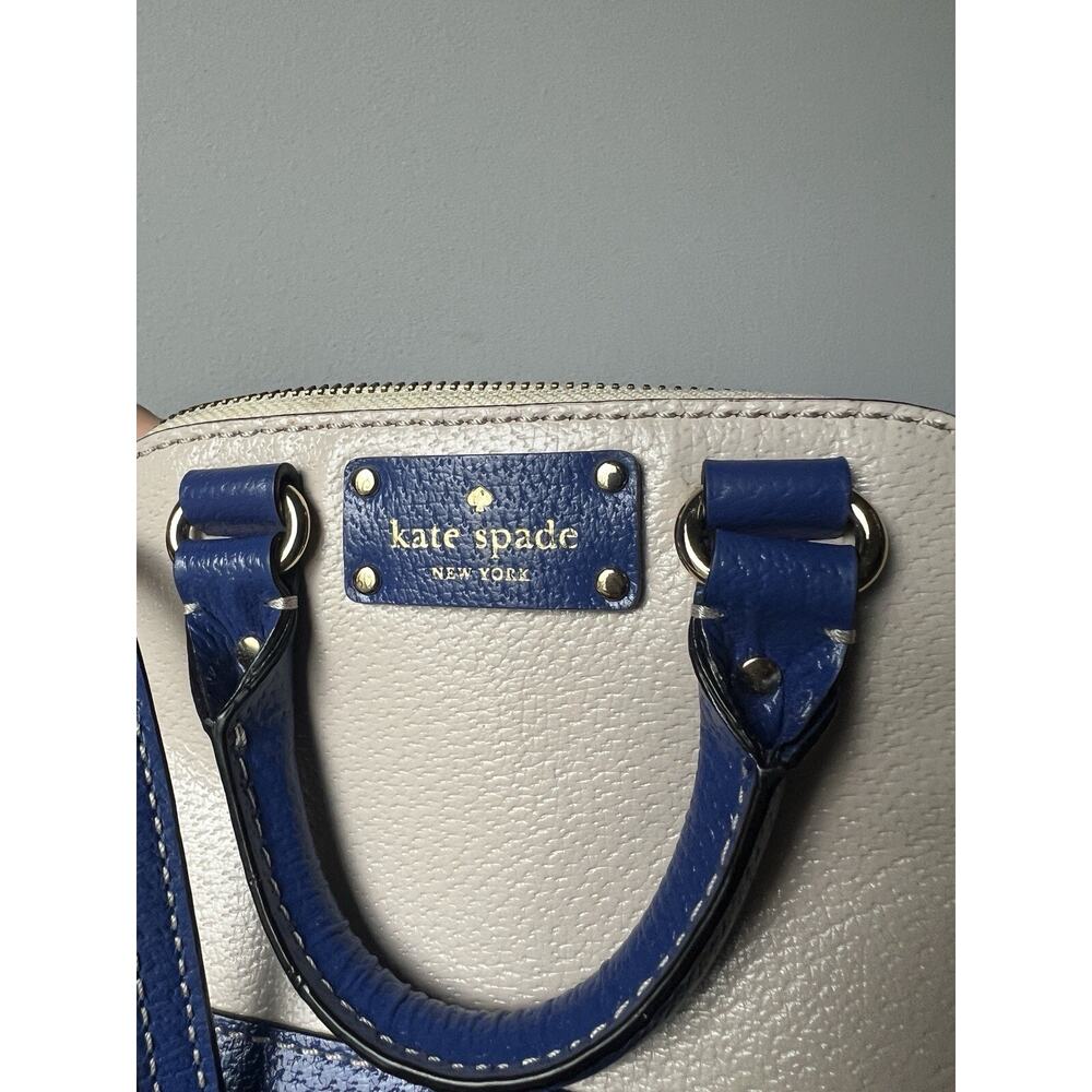 Kate Spade Mini Rachelle Wellesley Pebble Blue Hyacinth Crossbody Bag - Picture 4 of 8
